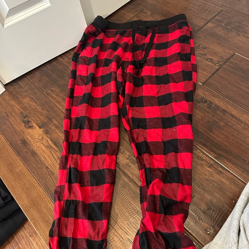 American Eagle Plaid Flannel Jogger Pant - Picture 5 of 7